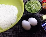 ヘルシー【もずくあんかけチャーハン】作り方1写真