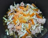 簡単～！鶏とごぼうときのこの炊き込みご飯作り方5写真
