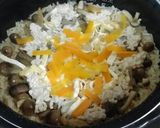 簡単～！鶏とごぼうときのこの炊き込みご飯作り方6写真