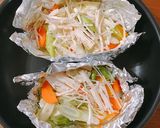フライパンde♡白身魚と野菜のホイル焼き作り方2写真