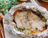 フライパンde♡白身魚と野菜のホイル焼き作り方5写真