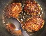 絶品♪照り焼きハンバーグ（ごぼう入り）作り方6写真