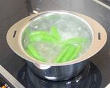 Wえんどうのにんにく炒め作り方3写真
