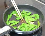 Wえんどうのにんにく炒め作り方6写真