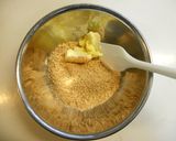 フープロで作る胡桃と蜂蜜のチーズケーキ✩作り方5写真