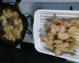 鶏皮のピリ辛甘ダレ炒め作り方3写真