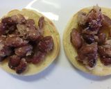 金時豆Wチーズトースト 　バター生姜風味作り方3写真