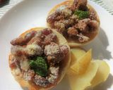 金時豆Wチーズトースト 　バター生姜風味作り方5写真