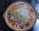 ☆鍋パ・簡単☆野菜たっぷり！濃厚鶏味噌鍋作り方7写真