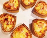簡単♡ベーコンマヨチーズのハートキッシュ作り方8写真