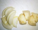わかめがシャキッ！じゃがいも味噌汁作り方2写真