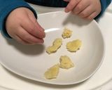 後期離乳食。コーンとチーズのＨＭ蒸しパン作り方9写真