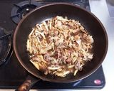 簡単！男飯！しめじの和風豚生姜焼きパスタ作り方4写真