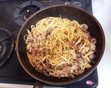 簡単！男飯！しめじの和風豚生姜焼きパスタ作り方5写真