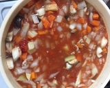 具だくさんミネストローネ！トマトスープ！作り方8写真