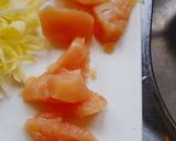 彩り野菜とキャベたま丼作り方2写真