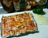 パンの耳　魚グリルで焼いてピザ♪作り方2写真