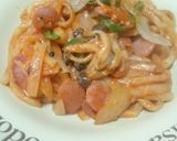 簡単ランチ☆ナポリターナうどん作り方5写真