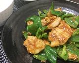 節約☆鶏胸肉とピーマンのオイスター炒め作り方4写真