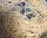 コクうまっ♪塩辛バター醤油パスタ作り方3写真