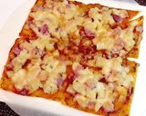 簡単☆ベーコンポテトのピザパイ作り方8写真