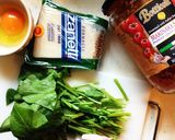 元気出る☆ほうれん草と卵のトマトパスタ作り方1写真
