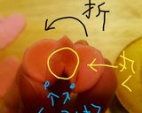 マシュマロフォンダンハート型で豪華なお花作り方4写真