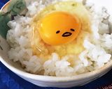 ☆ぐでたまの卵かけご飯☆オブラートアート作り方6写真