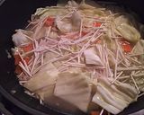 調味料なし☆キャベツとツナのスープ麺作り方4写真