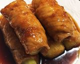 豚肉のとろ〜り甘いネギ巻き(╹◡╹)作り方4写真