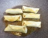 簡単！ウインナーと大葉の餃子の皮巻き作り方11写真