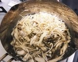 キノコとミツバのかき卵汁からの雑炊作り方2写真