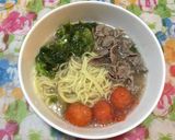 餃子の王将 牛肉しゅうゆラーメン作り方4写真