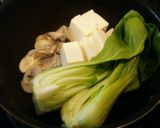 牡蠣と青梗菜と豆腐のスープ作り方2写真