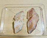 簡単にカリふわっ！白身魚のカリカリ焼き作り方1写真