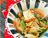 レンジで簡単☆厚揚げときのこのそぼろ煮。作り方10写真