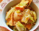 レンジで簡単☆厚揚げときのこのそぼろ煮。作り方9写真