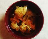 ふわふわ卵と玉葱のお汁作り方6写真
