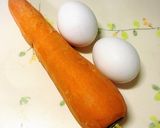 簡単!ニンジンとタマゴの炒め作り方1写真
