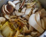 簡単❁鶏ささみと白菜きのこの白だし和風煮作り方6写真