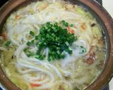 簡単☆シャンタンde卵と野菜の鍋うどん♪作り方3写真