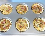 餃子の皮で★春キャベツとキノコのキッシュ作り方15写真