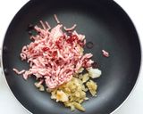 酸菜肉末　中華風酸菜と挽肉の炒め作り方2写真