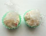 電子レンジで　かにかまと大葉の豆腐饅頭作り方5写真