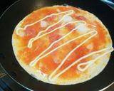 簡単！！明太チーズ餅のオープンオムレツ作り方6写真