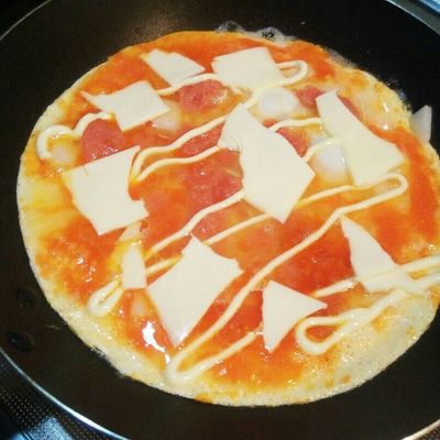 簡単！！明太チーズ餅のオープンオムレツ by ちゃんかぁ