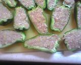 餃子のタネでピーマンの肉詰めｗ作り方3写真