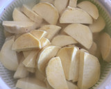さつまいもとスパムの炒めもの作り方1写真