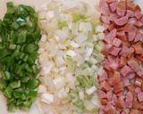 とろ～り卵の和風ソーセージ雑穀炒飯作り方1写真