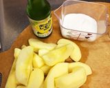 求肥とホットケーキ入りのパフェ作り方1写真